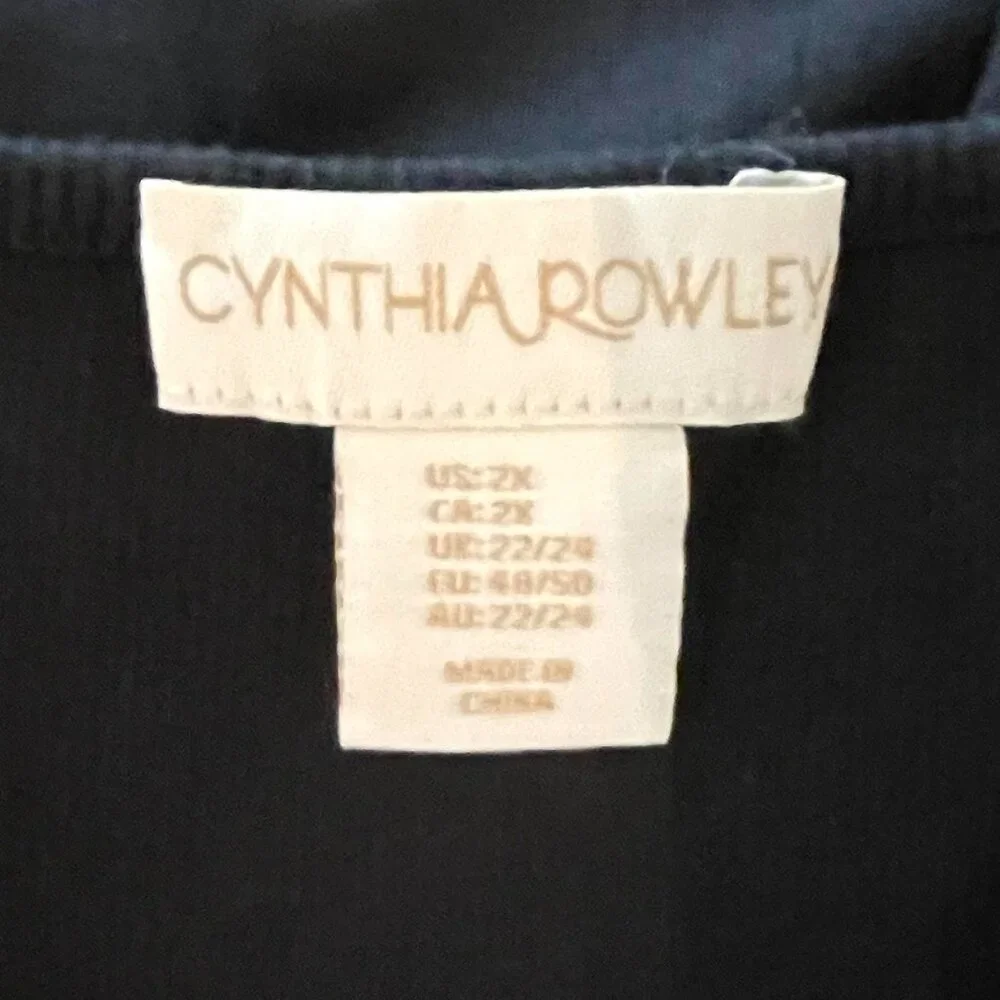 Women's Plus Cynthia Rowley Linen Dress - Picture 4 of 5
